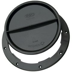 RWO Cover Halfturn 10cm Black R2022